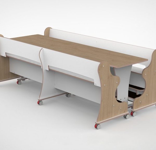 Ergocombi dubbel 60x240 met extra voetensteun en magneten