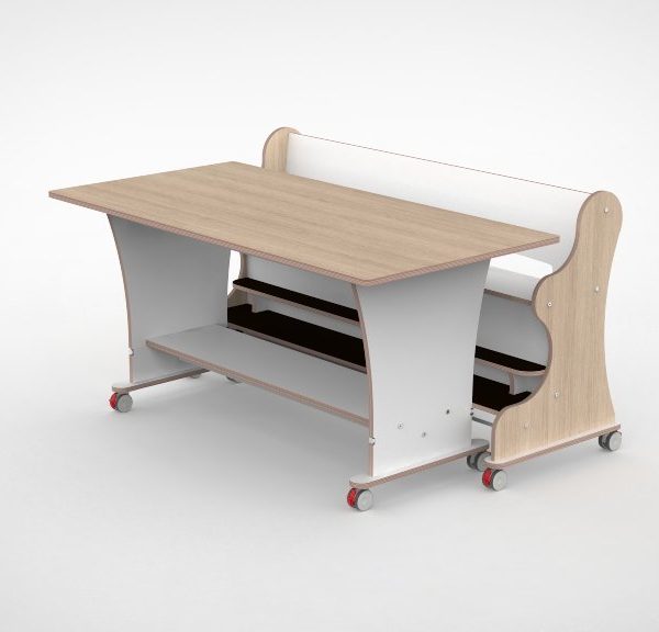 Ergocombi enkel 80x120 met extra voetensteun en magneten