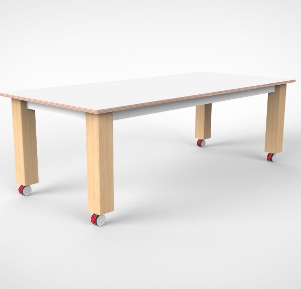 Robuuste tafel recht 200