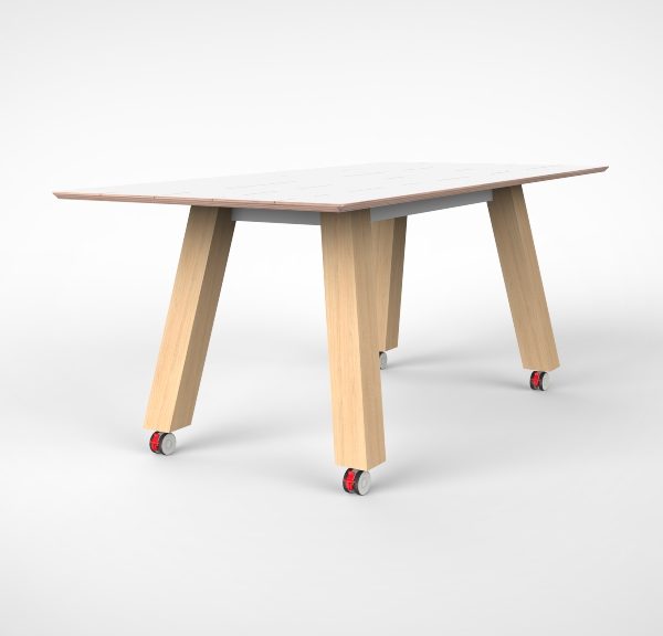 Robuuste tafel schuin 180