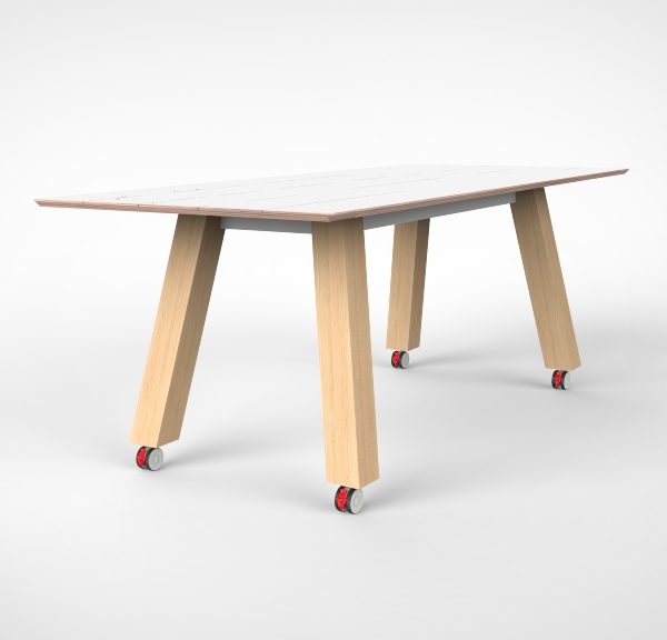 Robuuste tafel schuin 200