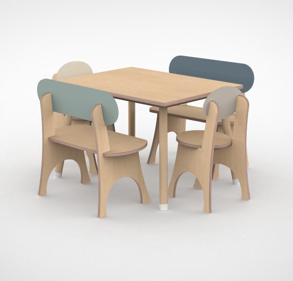 Kindersetje 60×80 met stoelen