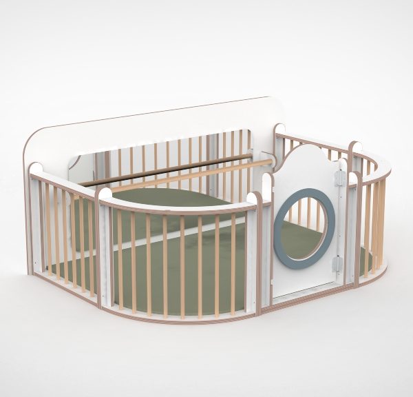 Loopwand basic met Wavebox spijlen