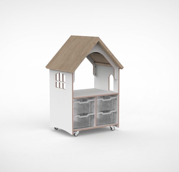 Verrijdbaar poppenhuis