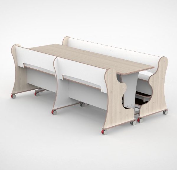 Ergocombi dubbel 60x210 met extra voetensteun en magneten