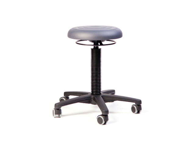 Budget leidsterkruk met pur zitting verstelbaar