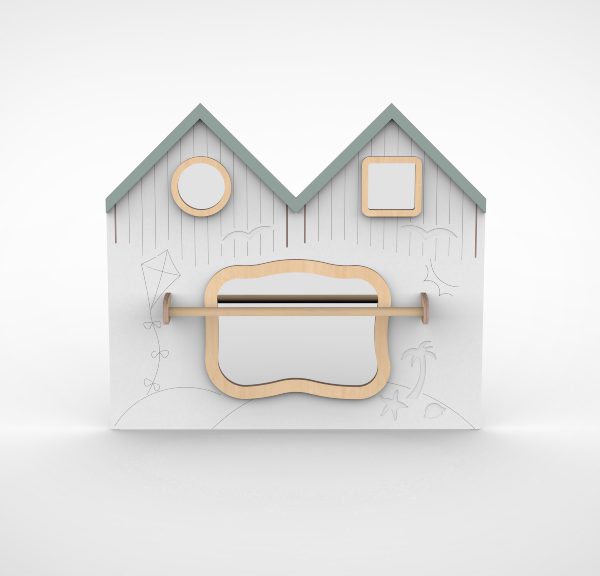 Loopwand strand klein