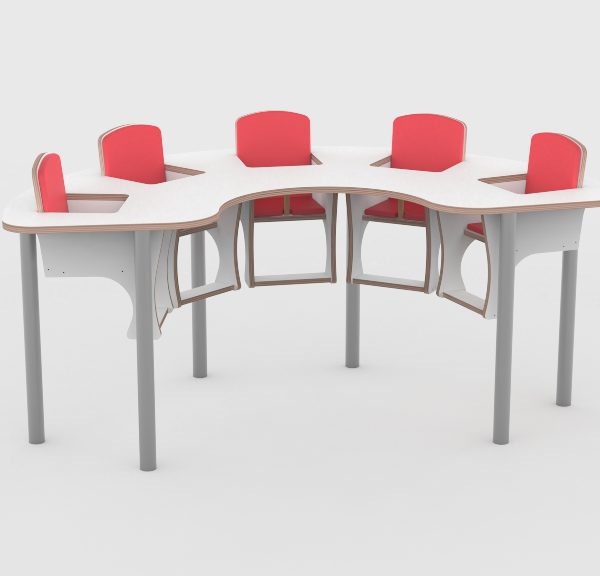 Babyvoedingstafel op poten 5 zitter