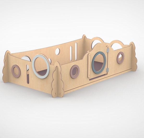 Demontabele grondbox 210x120cm