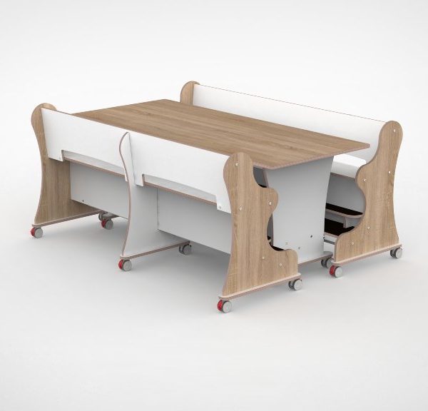 Ergocombi dubbel 80x180 met extra voetensteun en magneten