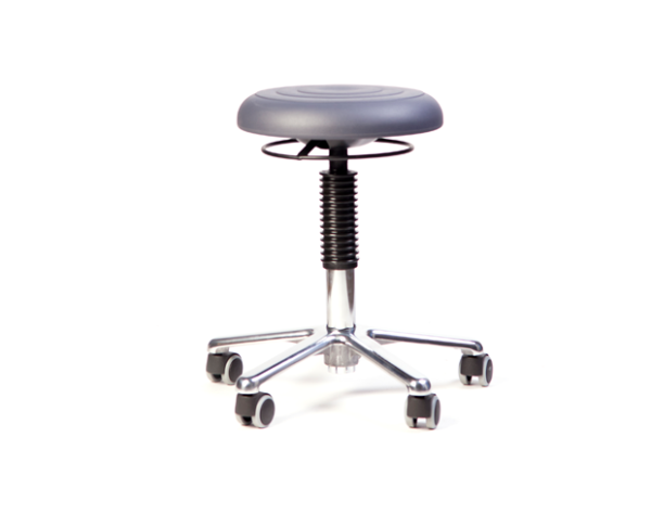 Leidsterkruk met pur zitting verstelbaar