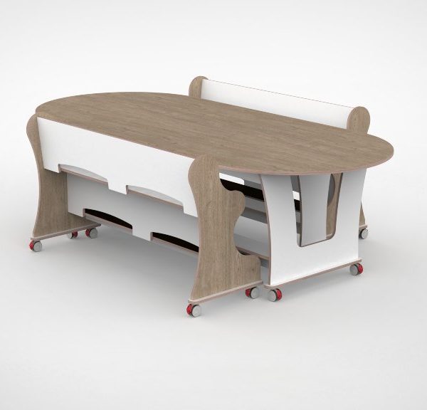 Ergo J-tafel 210 dubbel met ergobanken