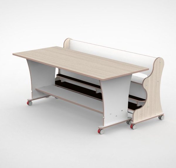 Ergocombi enkel 80x180 met extra voetensteun en magneten