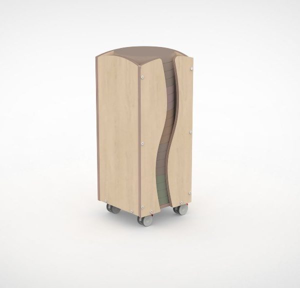 Verrijdbare kussentrolley