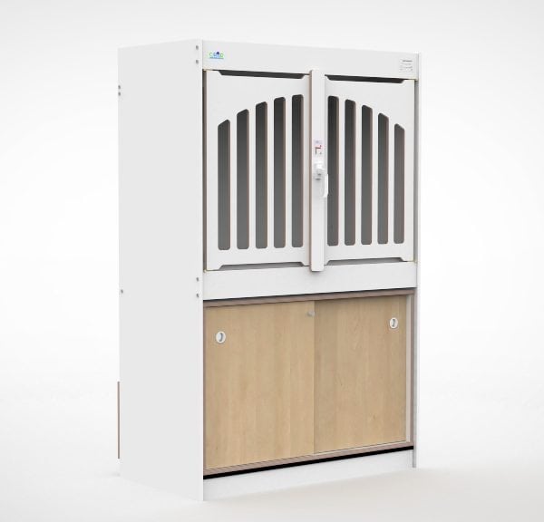 Hoogslaper draaideur met opbergruimte