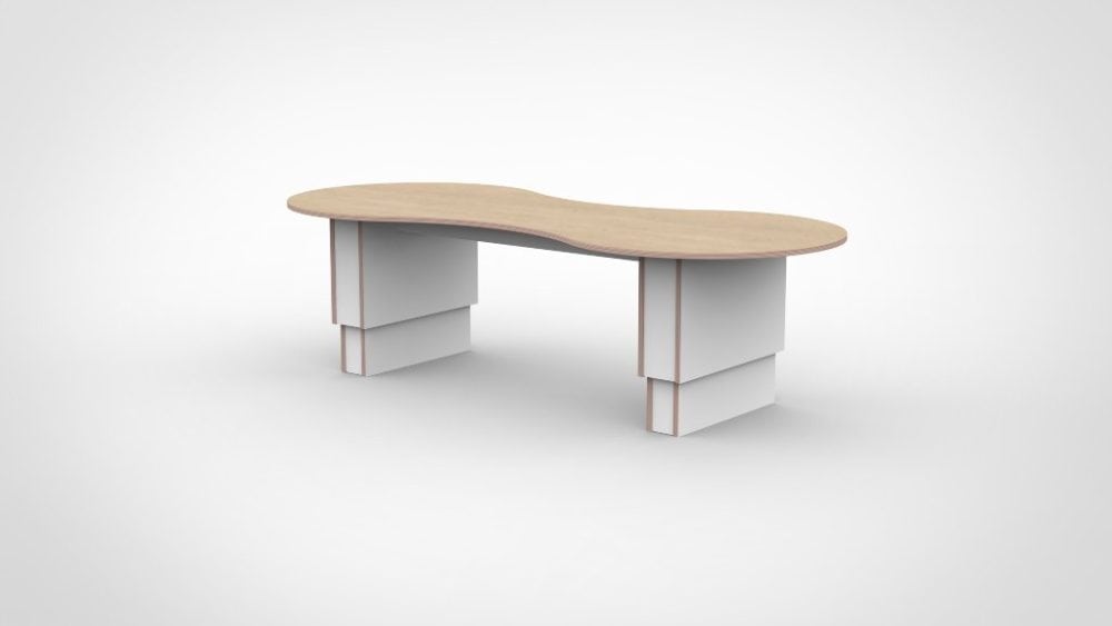 (AN) Verstelbare Tafel Deens Ovaal - C3 Decor H1277 Lakeland acacia licht Castilo Meubellmakers